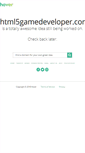 Mobile Screenshot of html5gamedeveloper.com